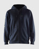 BLACKLADER 3445 Branded Hooded Zip-up Sweatshirt | Dark Navy Blue