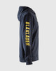 BLAKLADER 3445 Branded Hooded Zip-up Sweatshirt | Dark Navy Blue