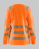 BLACKLADER 3497 Women's Hi-Vis Long Sleeve T-shirt | Hi-Vis Orange