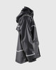 Hooded Rain Jacket with Reflective Details Black | BLACK