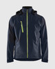 BLAKLADER 4731 Stretch Softshell Jacket | Dark Navy Blue/ Hi-Vis Yellow