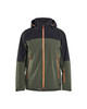 Cascade 3 Layer Shell Jacket Forest Night | FOREST GREEN/RUST