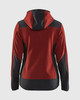BLAKLADER 4741 Women's Knitted Fleece Jacket | Burned Red/ Black