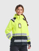 BLAKLADER 4968 Women's Hi-Vis Premium Shell Jacket | Black/ Hi-Vis Yellow