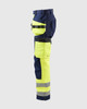 BLAKLADER 7160 Women's Hi-Vis Work Pants | Navy Blue/ Hi-Vis Yellow