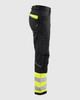 BLAKLADER 7164 Women's Visibility Ripstop Pant | Black/ Hi-Vis Yellow