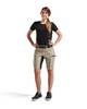 Women's Service Shorts With Stretch Stone/Black | STONE/BLACK