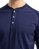 FR Light Henley (9.1cal) Stone | NAVY BLUE