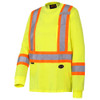 Pioneer 6982 Safety Long Sleeved 100 Cotton Shirt - Yellow/Green | Safetywear.ca