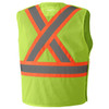 Pioneer 6933 Drop Shoulder Safety Tear Away Vest - Hi-Viz Yellow/Green | Safetywear.ca