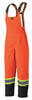 Pioneer 5404 Waterproof Safety Bib Pants - Hi-Viz Orange | Safetywear.ca