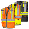 Pioneer 6672/6673/6671 Mesh Back Zip Front Surveyor Hi-Vis Safety Vest | SafetyWear.ca