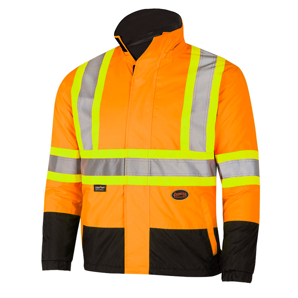 Pioneer 5770 Reversible Safety Jacket - Hi-Vis Orange | SafetyWear.ca