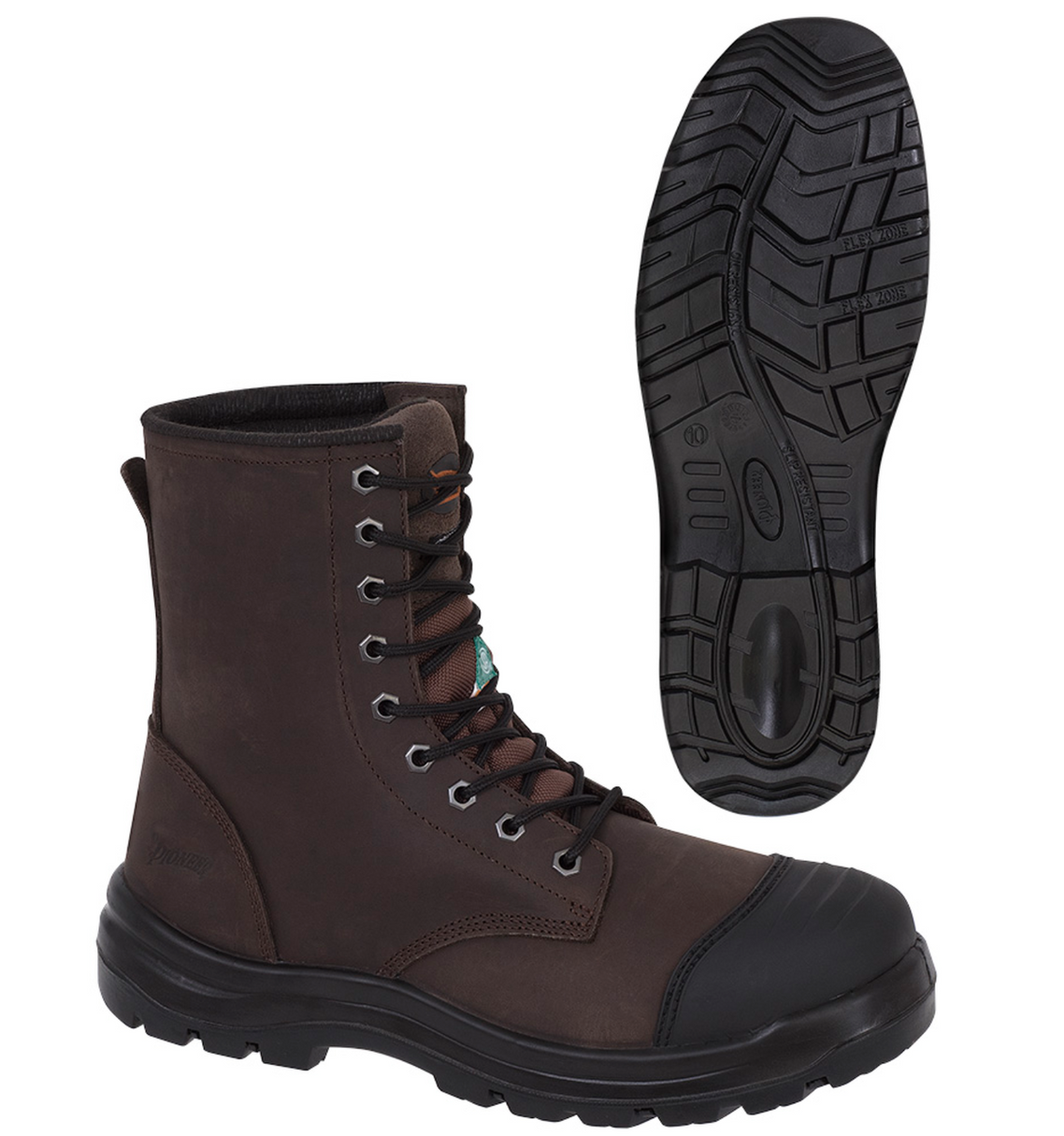 Brown - 1028 Leather 8 Inch Work Boot | Safetywear.ca