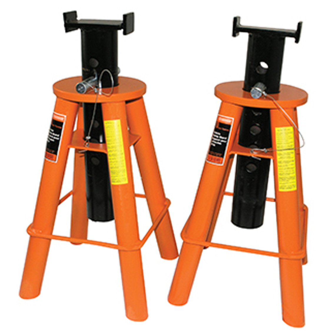 873A 10 Ton Jack Stands Low Profile Set - Heavy Duty