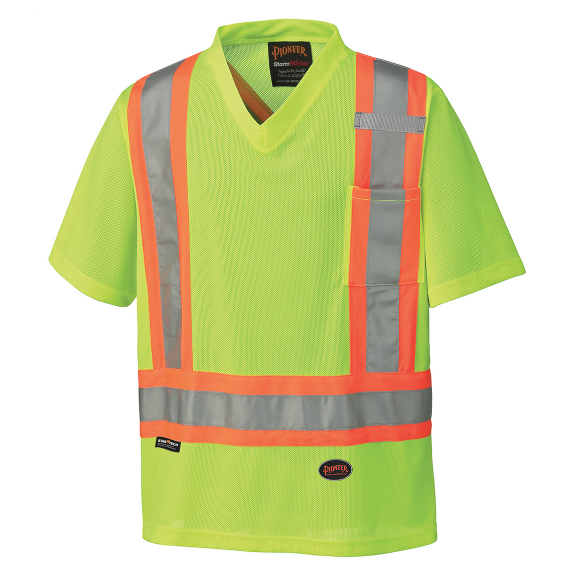 Pioneer 6989 Micro Mesh Safety T-shirt - Hi-Viz Yellow/Green | Safetywear