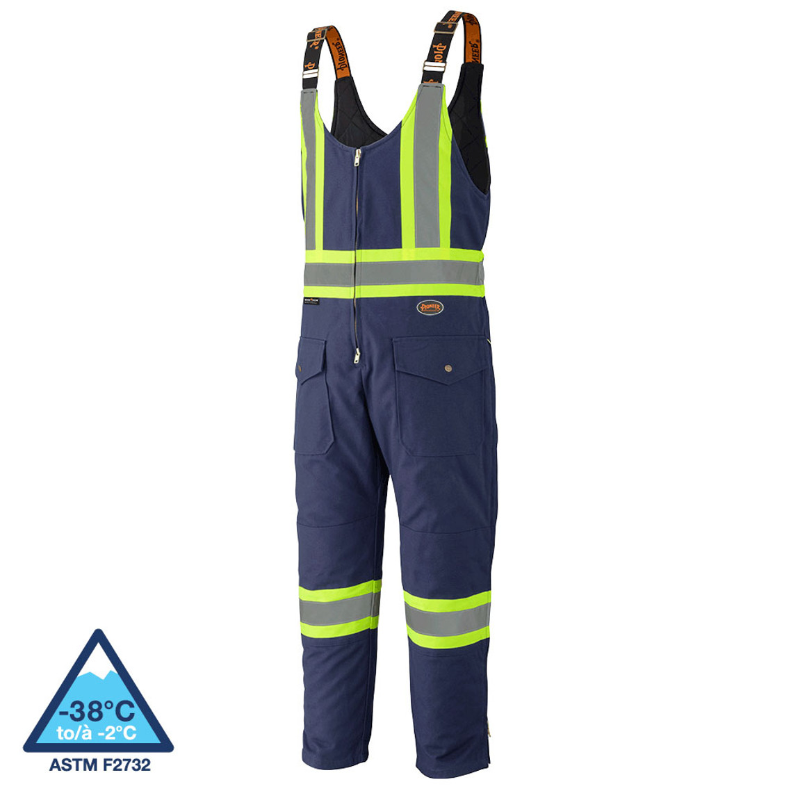 Pioneer 5536 Quilted Cotton Duck Safety Overall - Navy | Safetywear.ca
