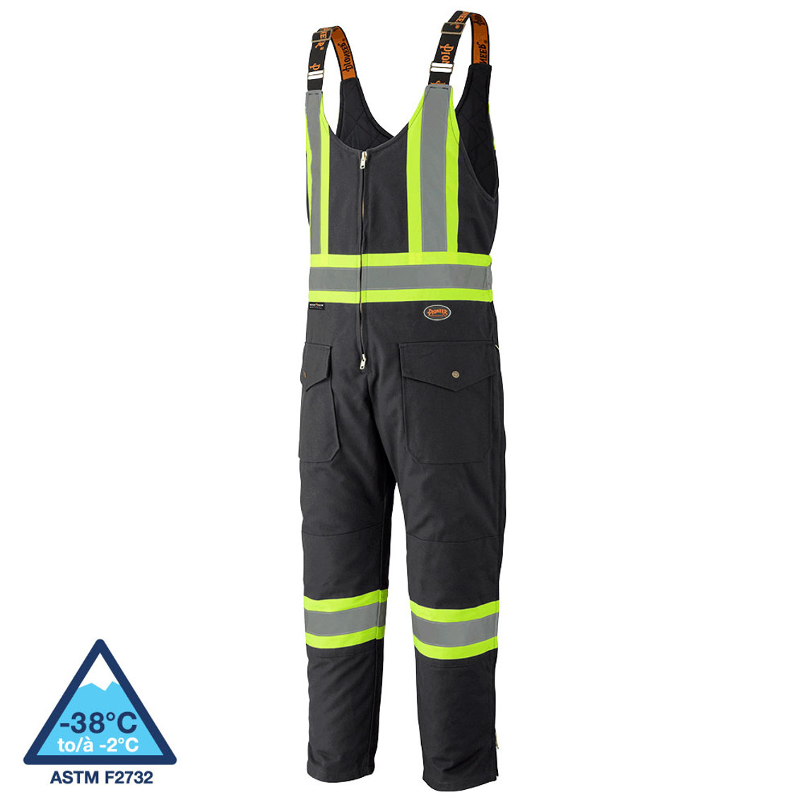 Pioneer 5536BK Safety Quilted Cotton Duck Overalls - Black | Safetywear.ca