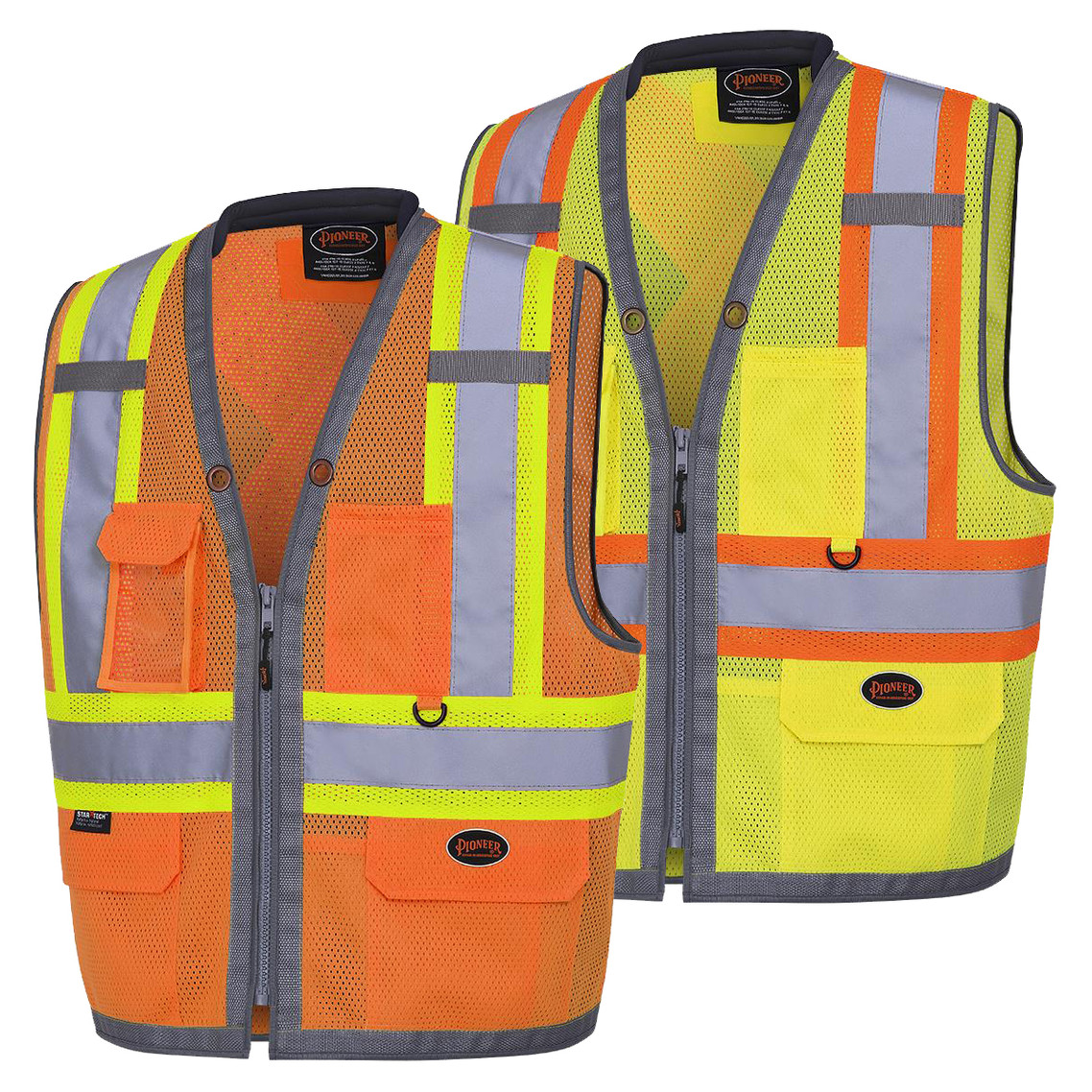 Pioneer 6674/6675 "The Rock" Hi-Vis Poly Mesh Surveyor's Vest | Safetywear.ca