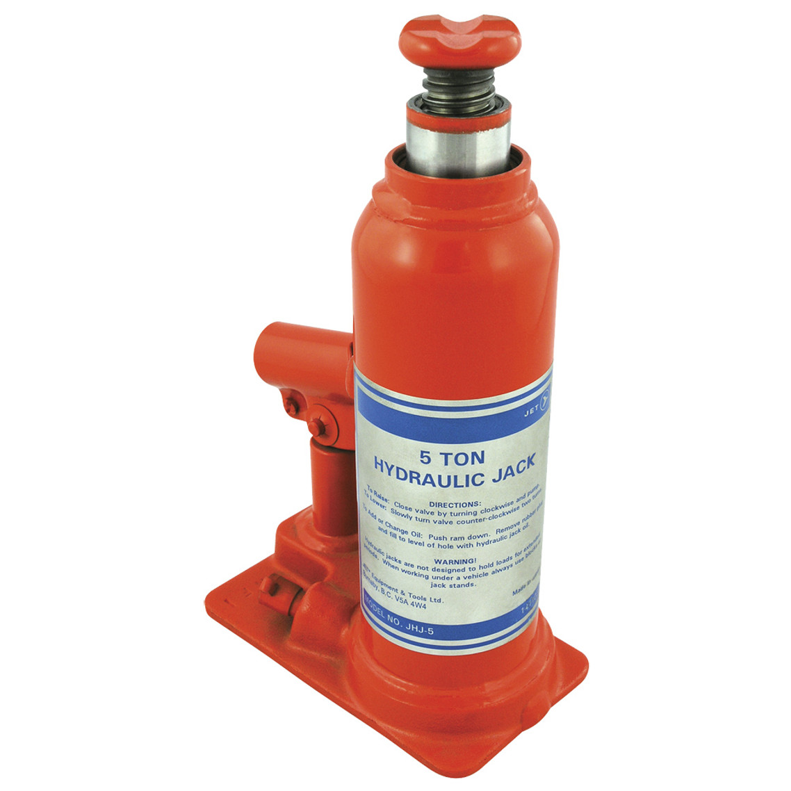 STRONGARM JHJ-8 8 Ton Jet Hydraulic Bottle Jack - Super Heavy Duty | Safetywear.ca