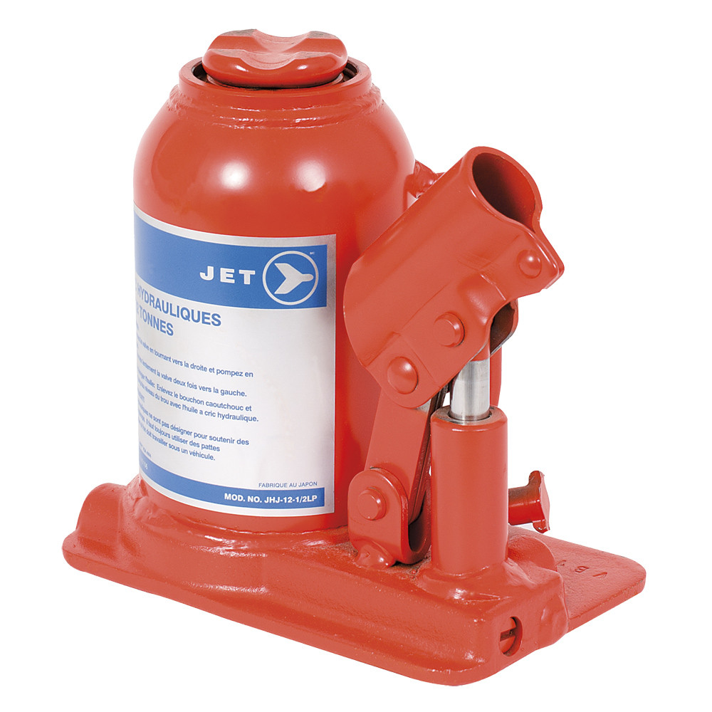 JET JHJ-12-1/2LP Jet Hydraulic Bottle Jack - Low Profile - 12-1/2