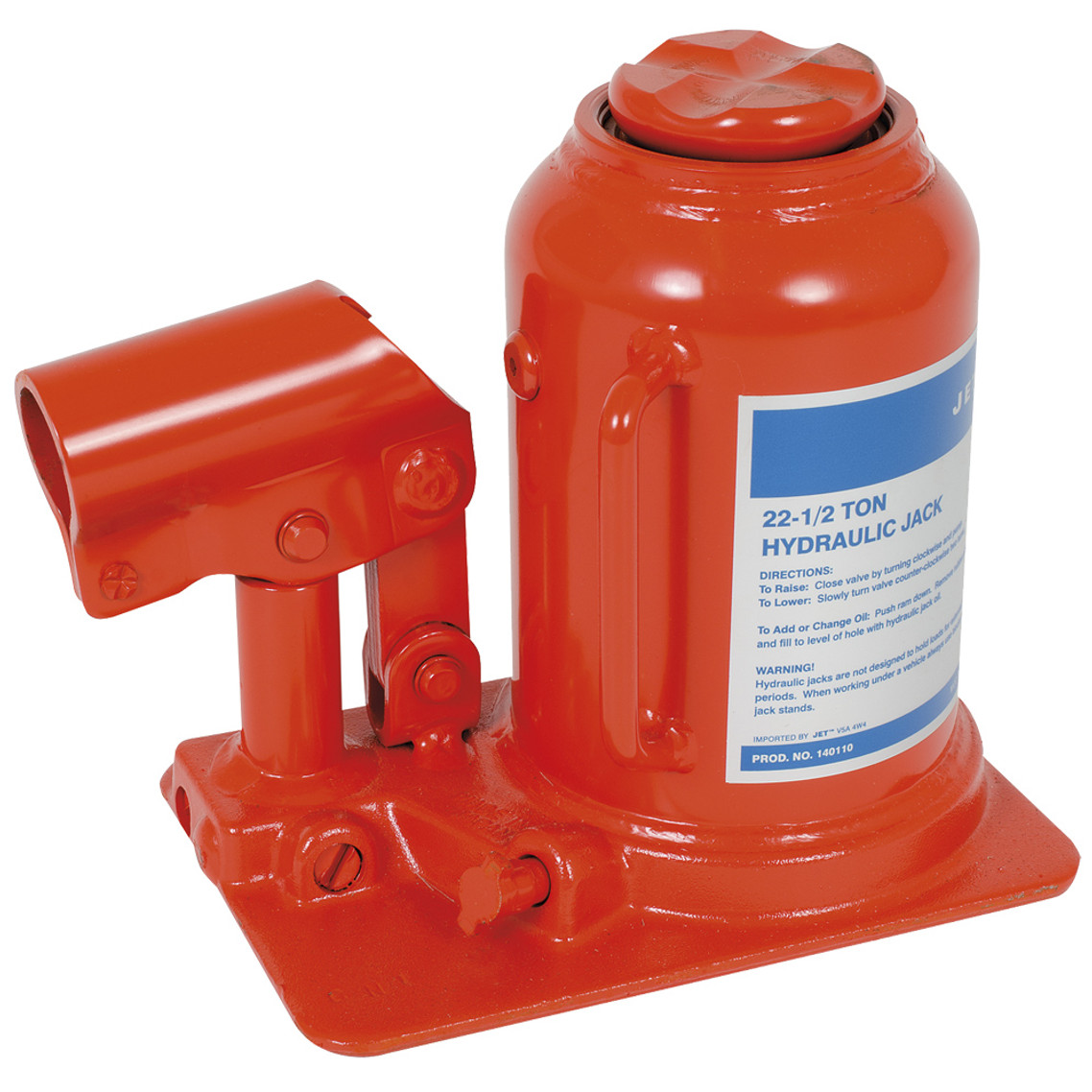 JET 22-1/2 Ton Jet Hydraulic Bottle Jack - Low Profile - Super Heavy Duty | SafetyWear.ca