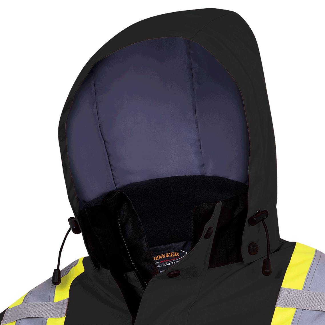 Black - Hood, 5409 Heated Insulated Safety Jacket | Safetywear.ca Black - Hood, 5409 Heated Insulated Safety Jacket | Safetywear.ca