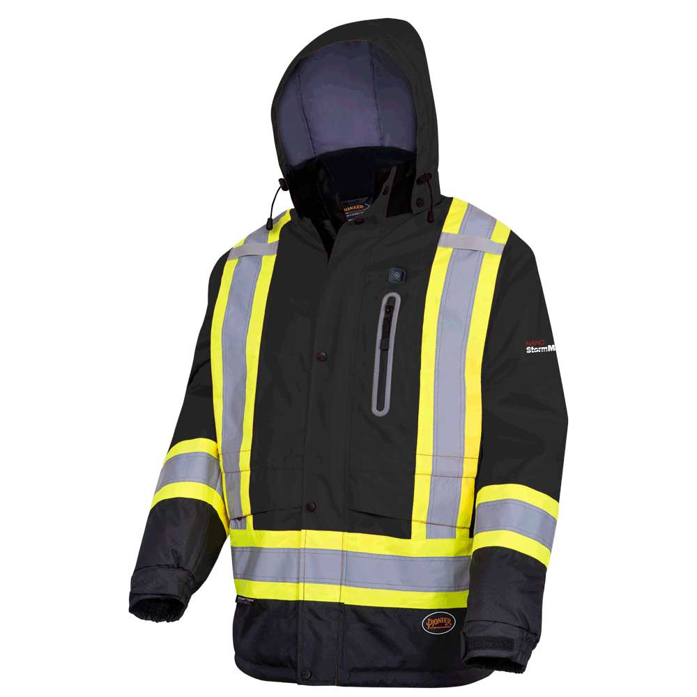 Pioneer 5409 Heated Insulated Safety Jacket - Black | SafetyWear.ca