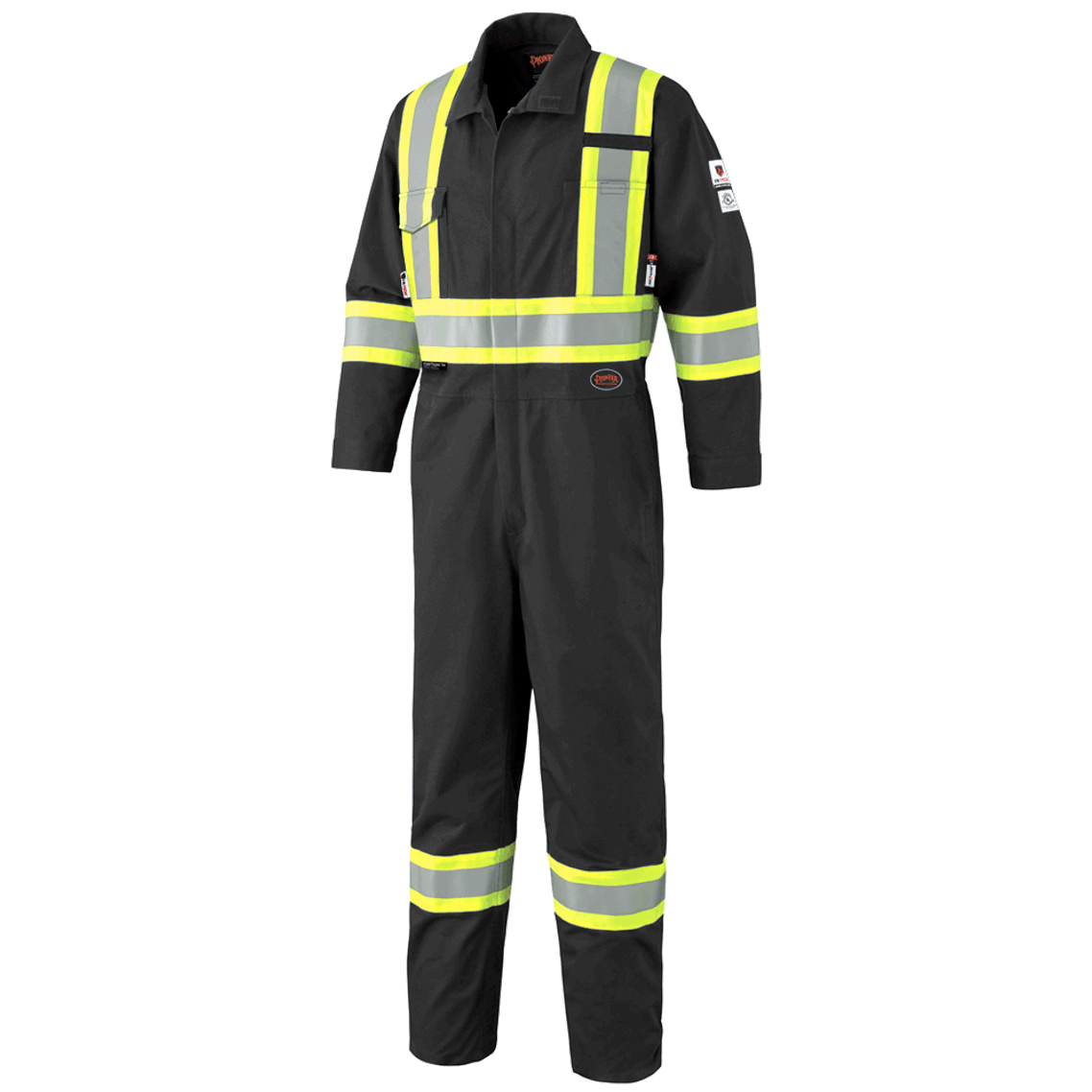 7702BKT FR-TECH® Flame Resistant/ARC Rated Safety Coverall - Black (Tall) | Safetywear.ca