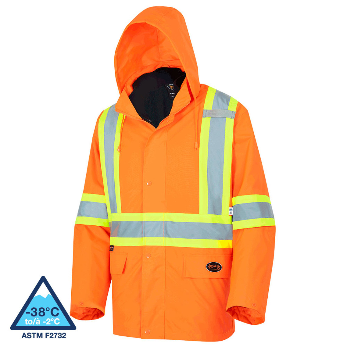 Pioneer 5632 Safety Rainwear / Parkas (300D) - Hi-Viz Orange | Safetywear.ca