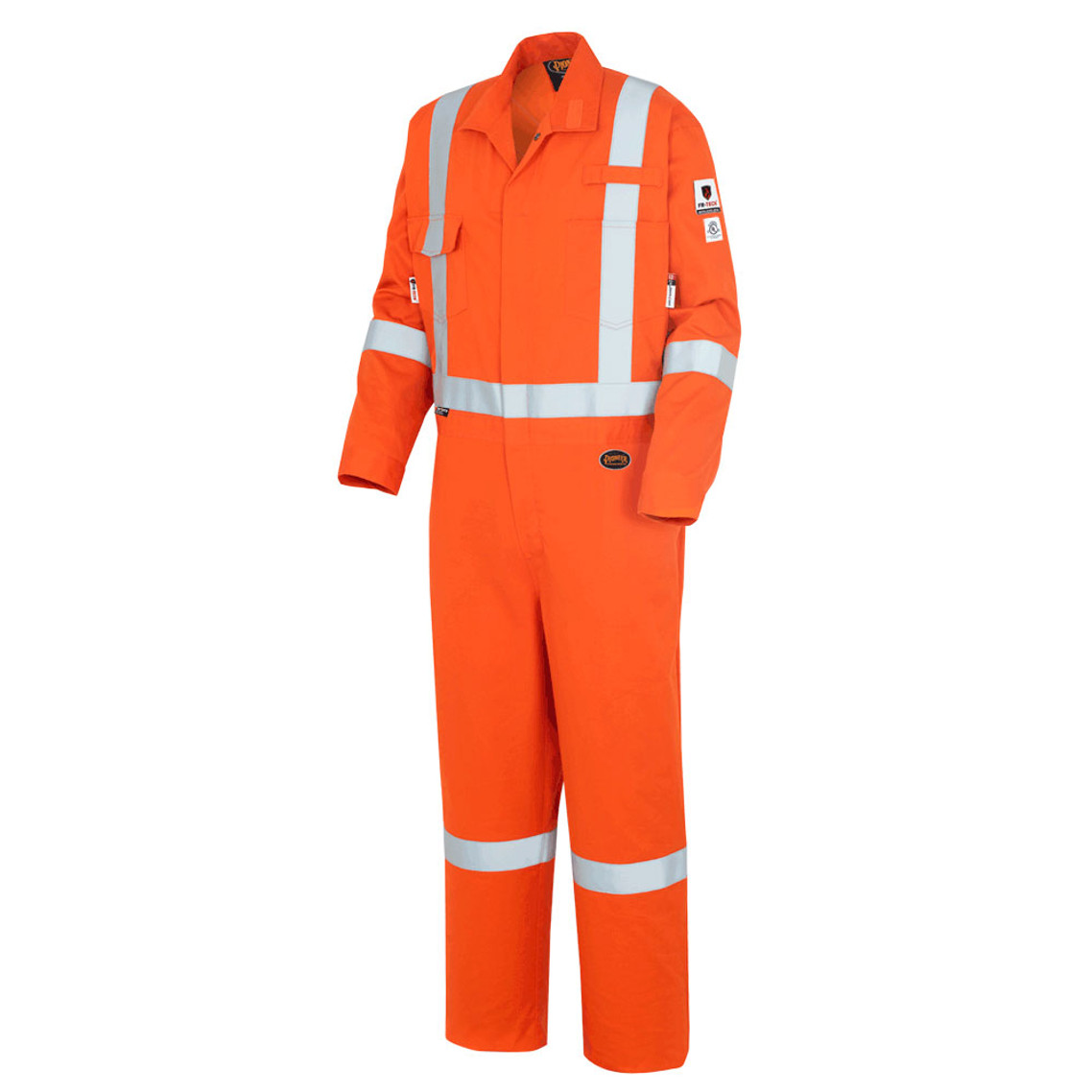 Pioneer 7708A Flame Resistant/ARC Rated Industrial Wash Suitable Coveralls - Hi-Viz Orange | Safetywear.ca