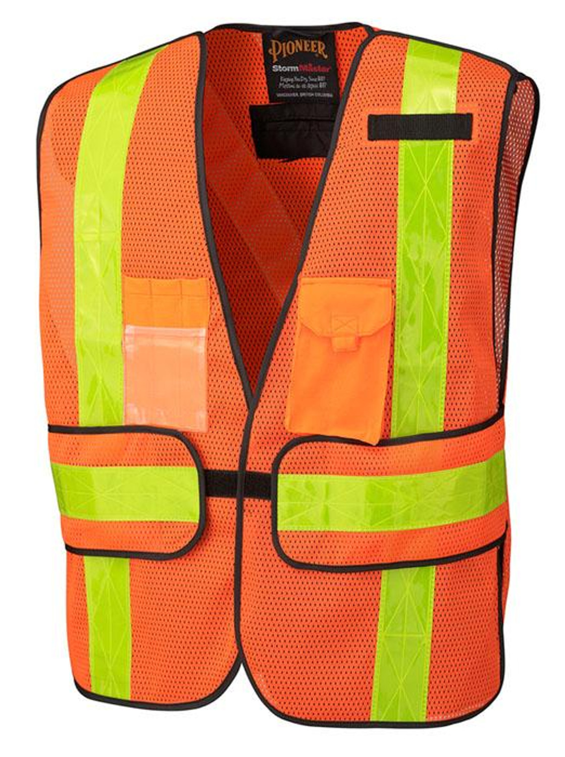 Pioneer 145 All-Purpose Safety Tear-Away Vest - Hi-Viz Orange | Safetywear.ca