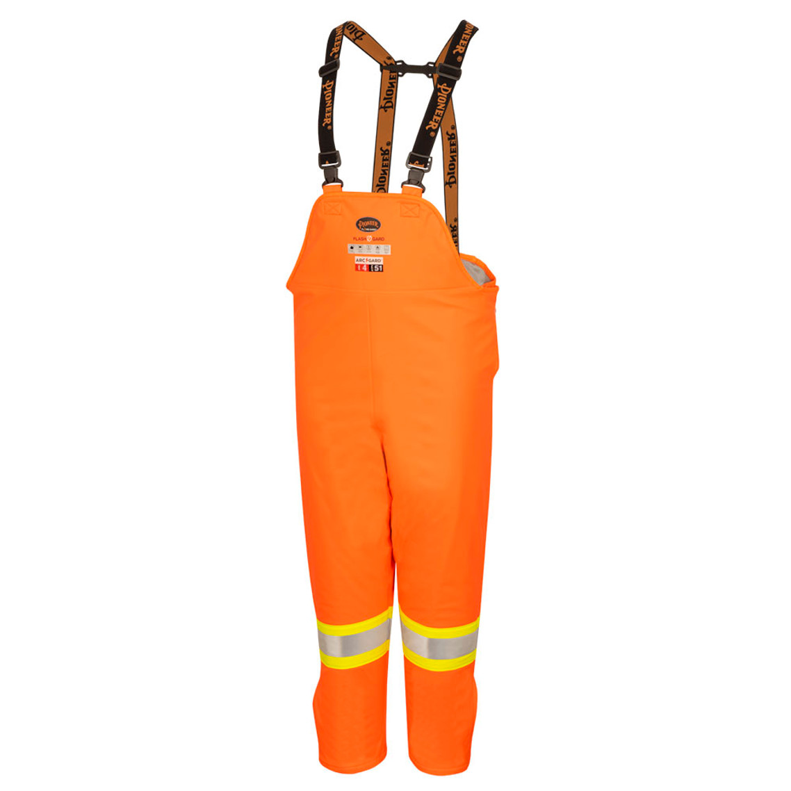 Pioneer Flash-Gard® FR/ARC-Rated Insulated Waterproof Bib Pants - Hi-Vis Orange | SafetyWear.ca