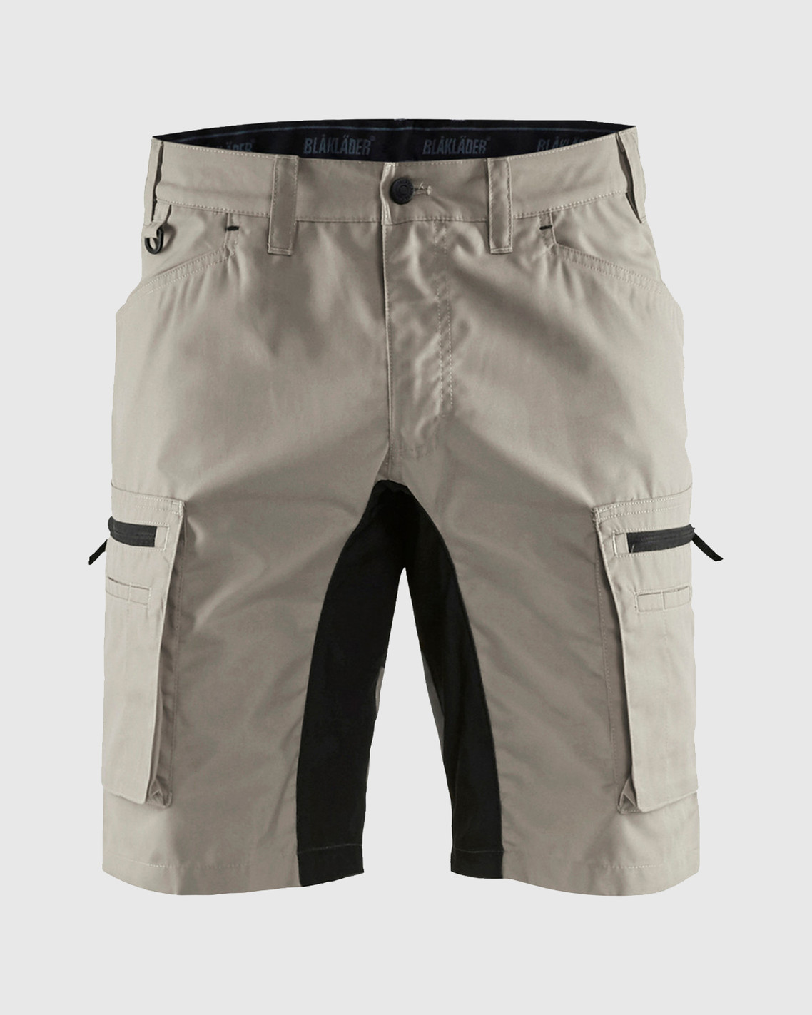 BLAKLADER 1656 Service Shorts With Stretch | Stone/ Black