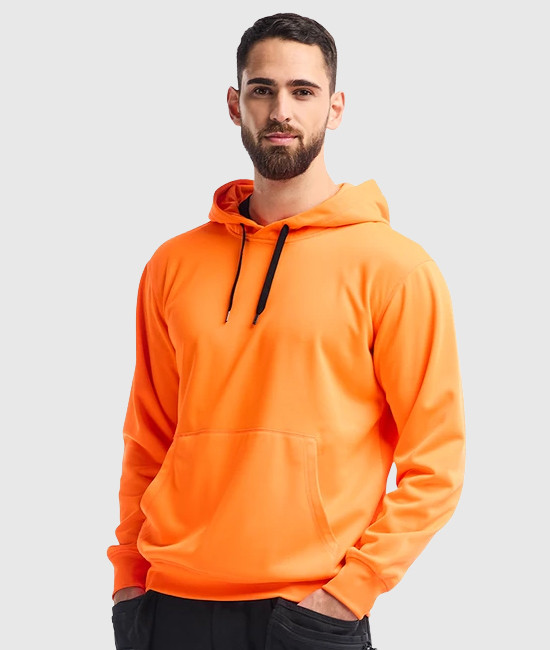 BLAKLADER 3449 Hooded sweatshirt | Orange