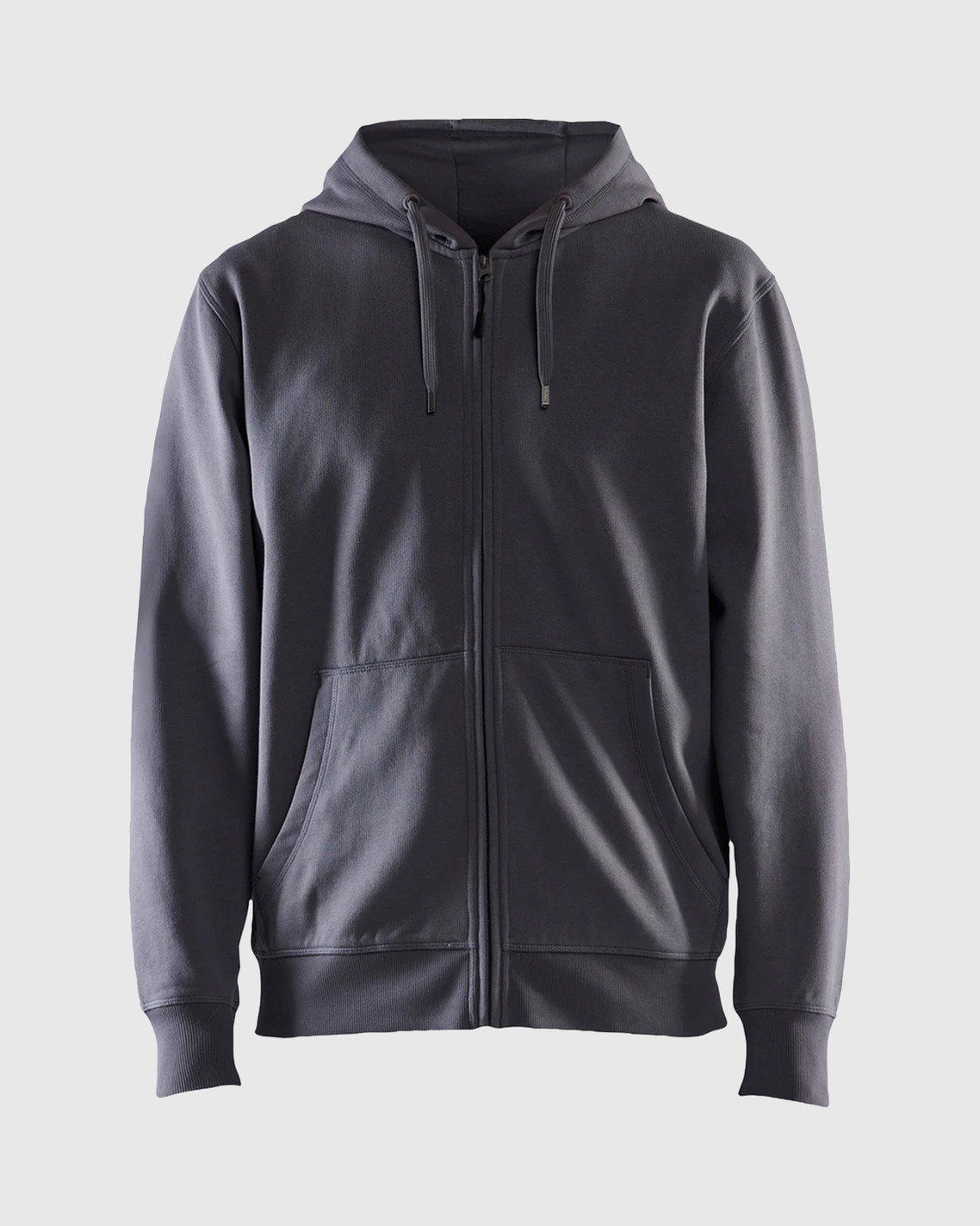 BLAKLADER 3456 Hooded Zip-Up Sweatshirt | Grey