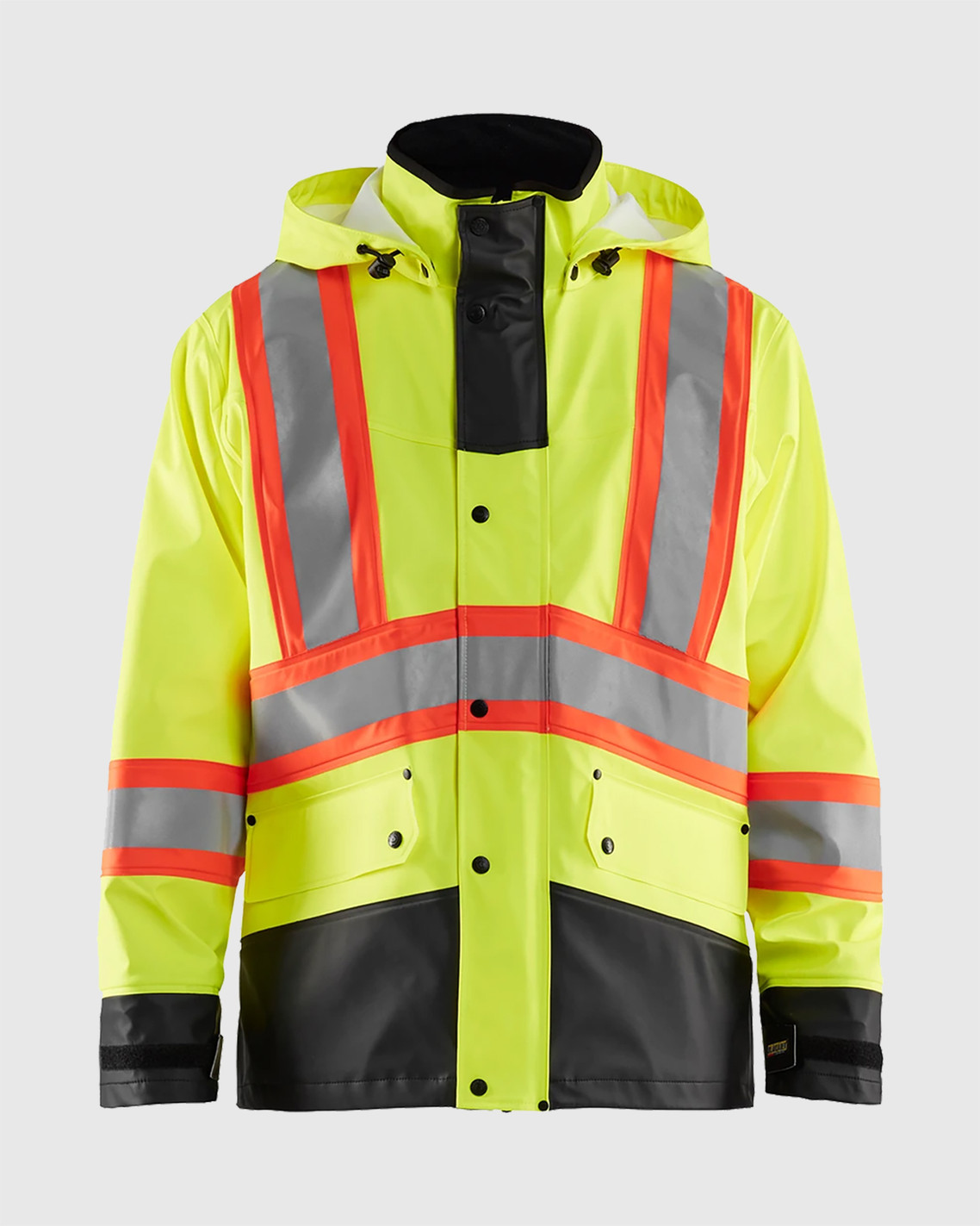 Hi-Vis Rain Jacket Yellow Hi-viz/Black | YELLOW HI-VIZ/BLACK