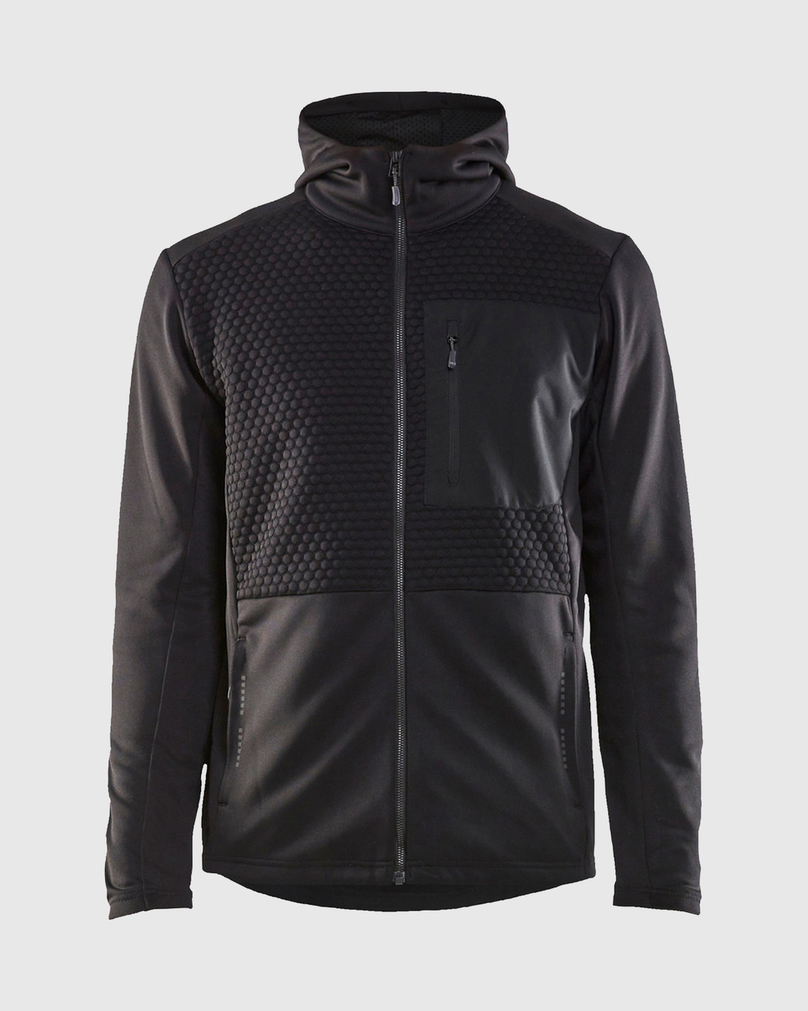 BLAKLADER 4728 Tech Hooded Jacket | Black