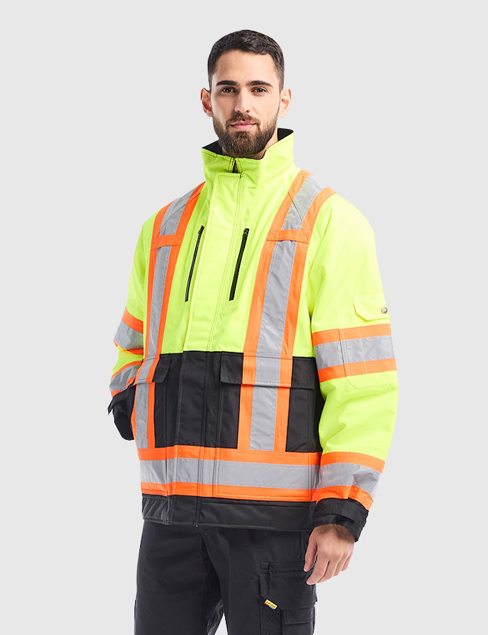 BLAKLADER 4928 Hi-Vis Winter Jacket | Black/ Hi-Vis Yellow