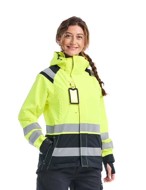Women's Hi-Vis Shell Jacket Yellow Hi-viz/Black | YELLOW HI-VIZ/BLACK