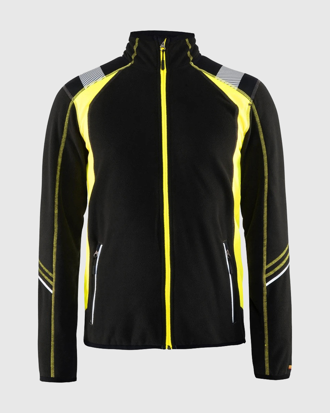 BLAKLADER 4994 Micro Fleece Jacket | Black/ Hi-Vis Yellow