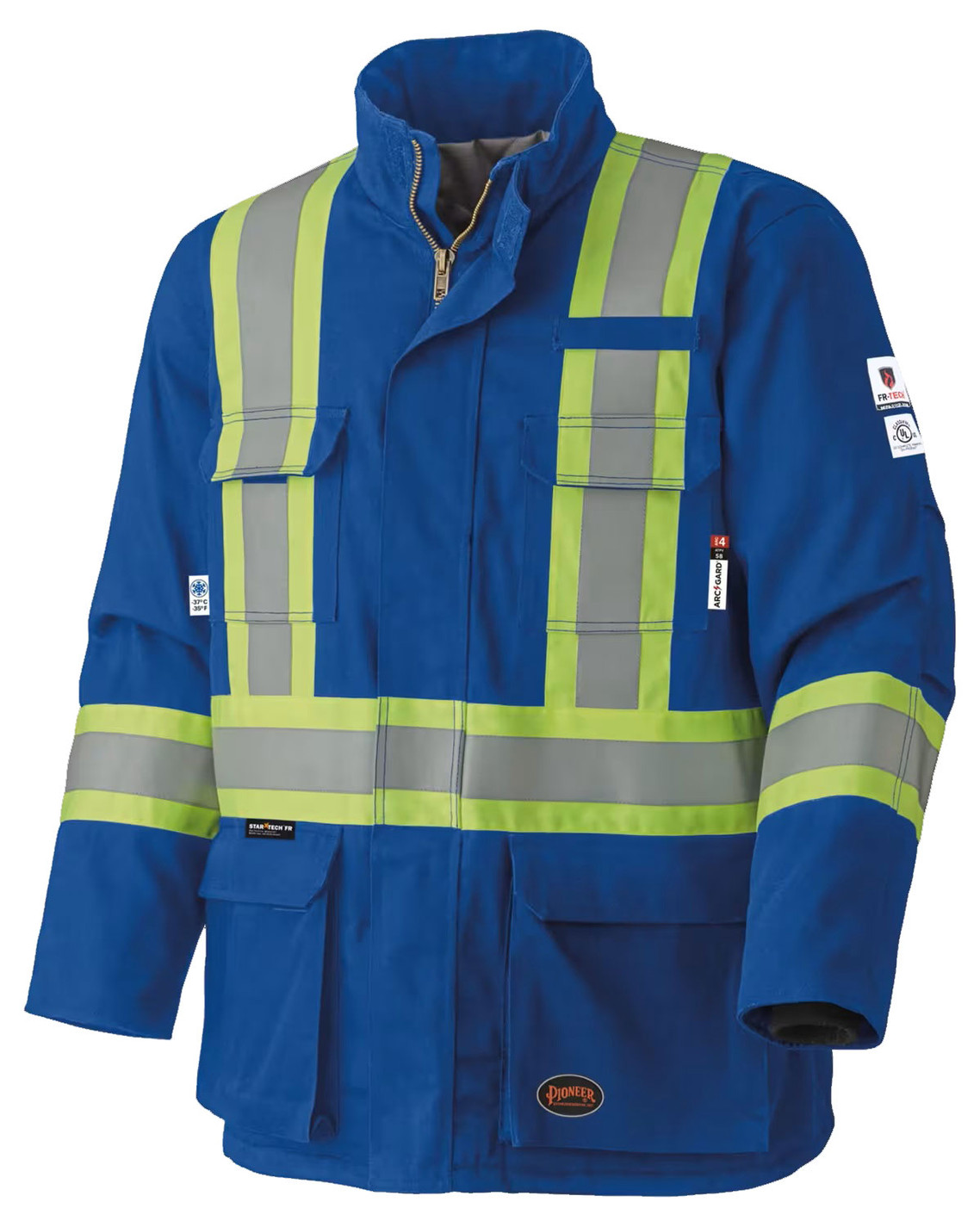 Pioneer 5523 FR-Tech® Hi-Vis FR/ARC-Rated Quilted Safety Parka - Royal | Safetywear.ca