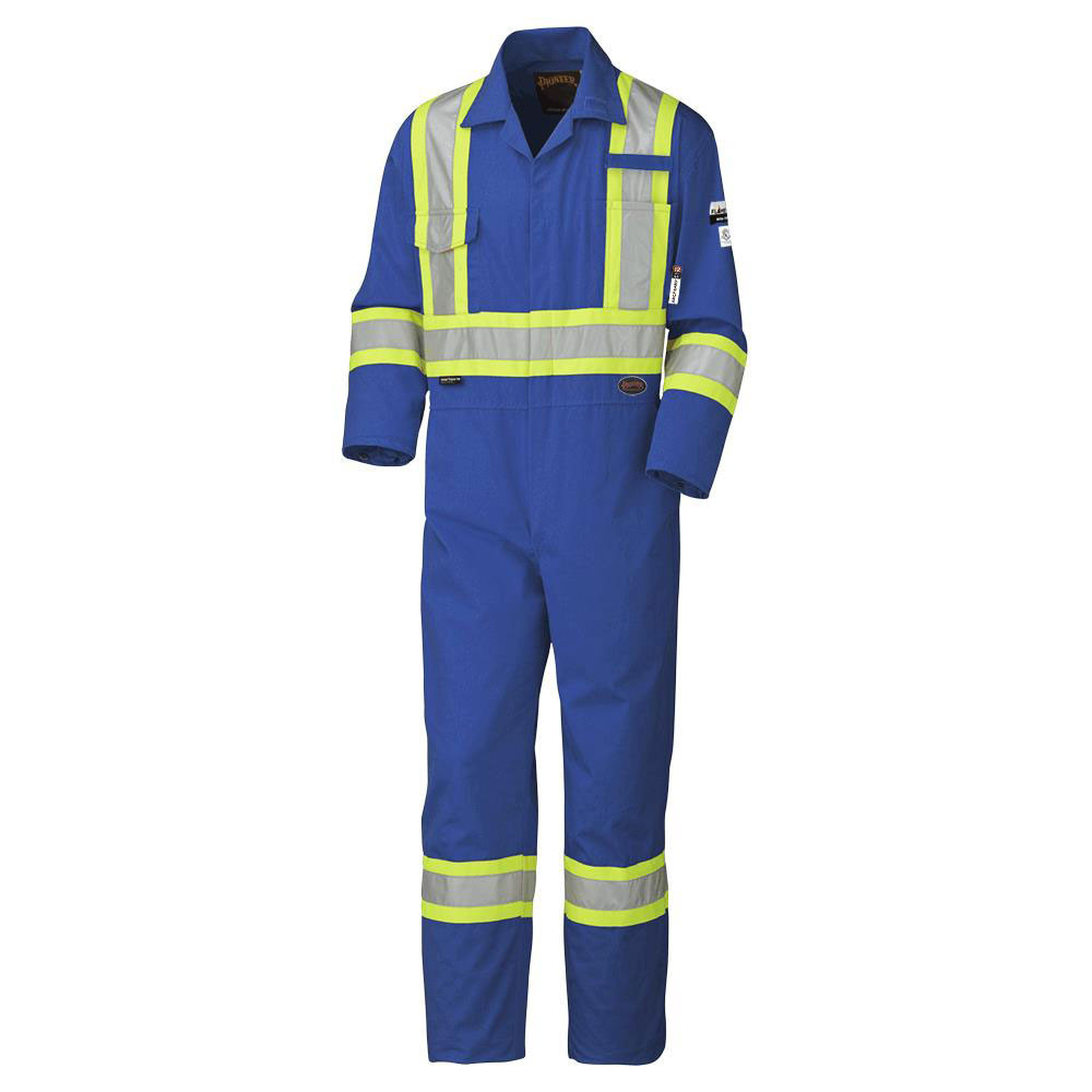 Pioneer 5558A Flame Resistant/ARC Rated Safety Coveralls - Royal