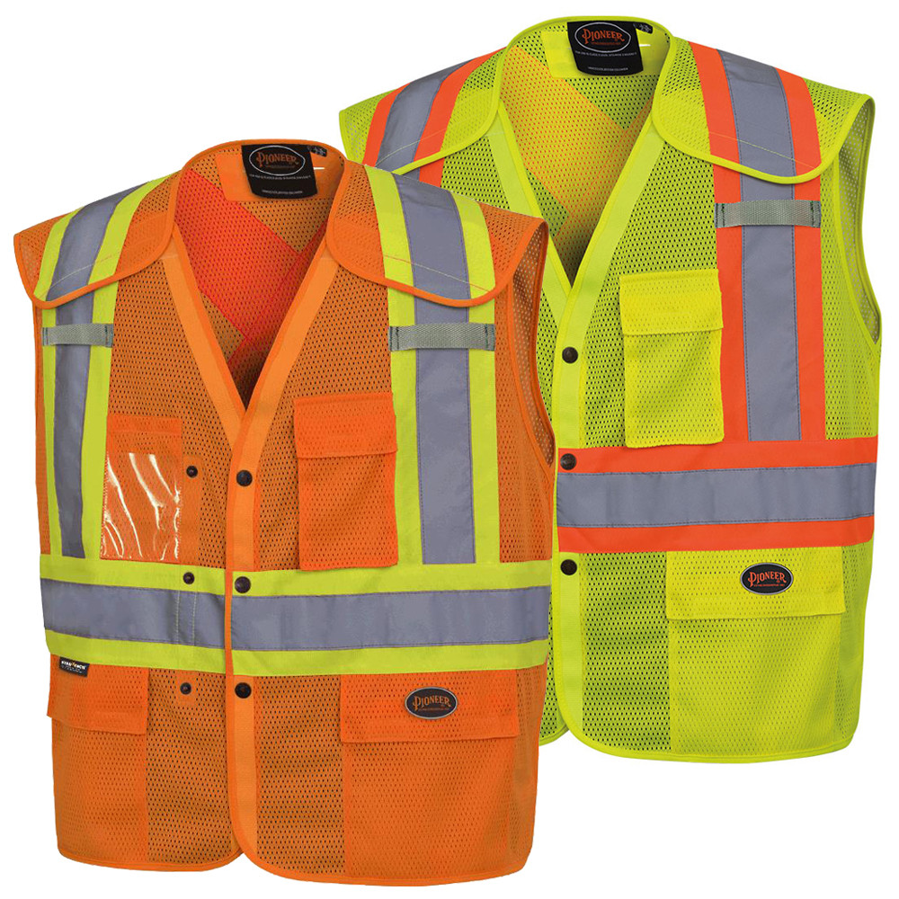 Pioneer Drop Shoulder Hi-Vis Safety Vest | SafetyWear.ca