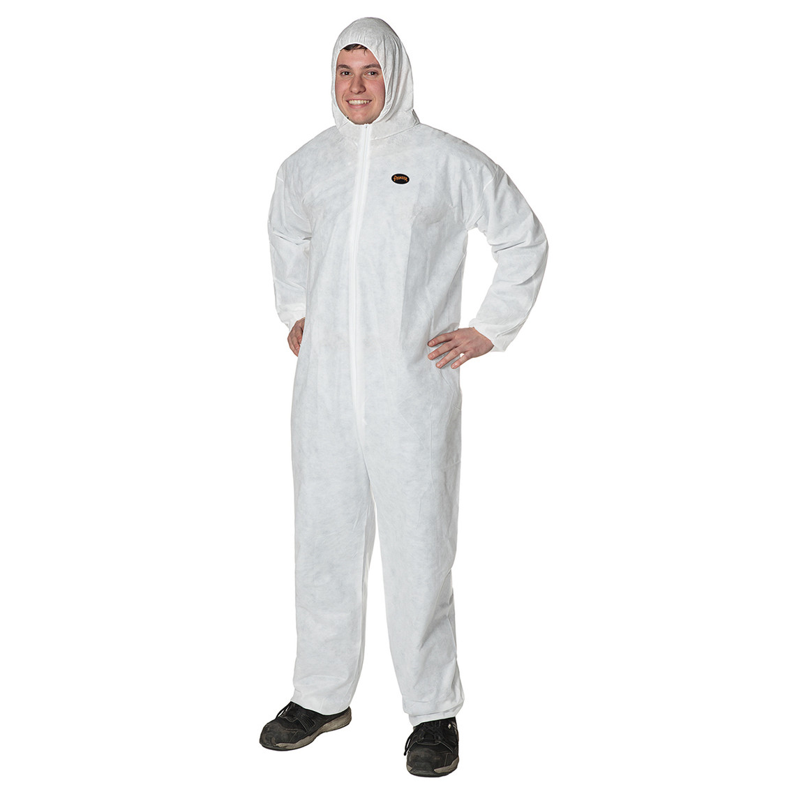 Pioneer 2045 Disposable SMS Coverall Zipper Front - White | Safetywear.ca