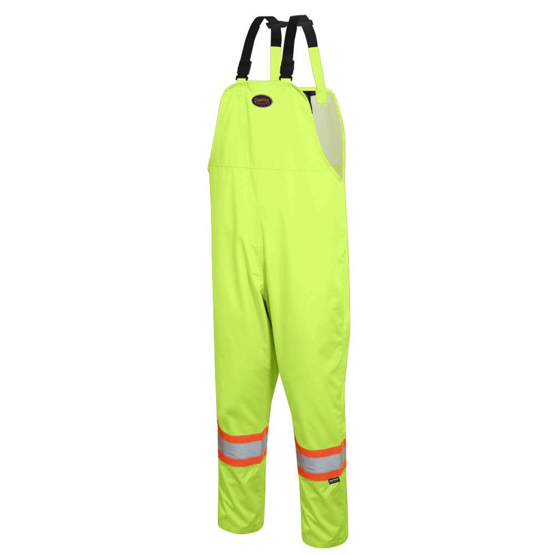 Pioneer 5629 "The Rock" Waterproof Safety Bib Pants - Hi-Viz Yellow/Green | Safetywear.ca