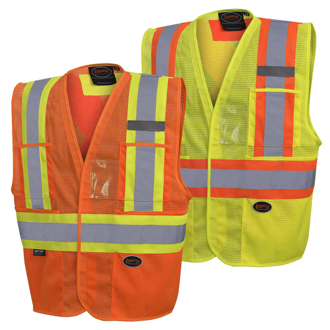 Pioneer 6945/6946 Hi-Vis Non Tear-Away Mesh Vest | Safetywear.ca