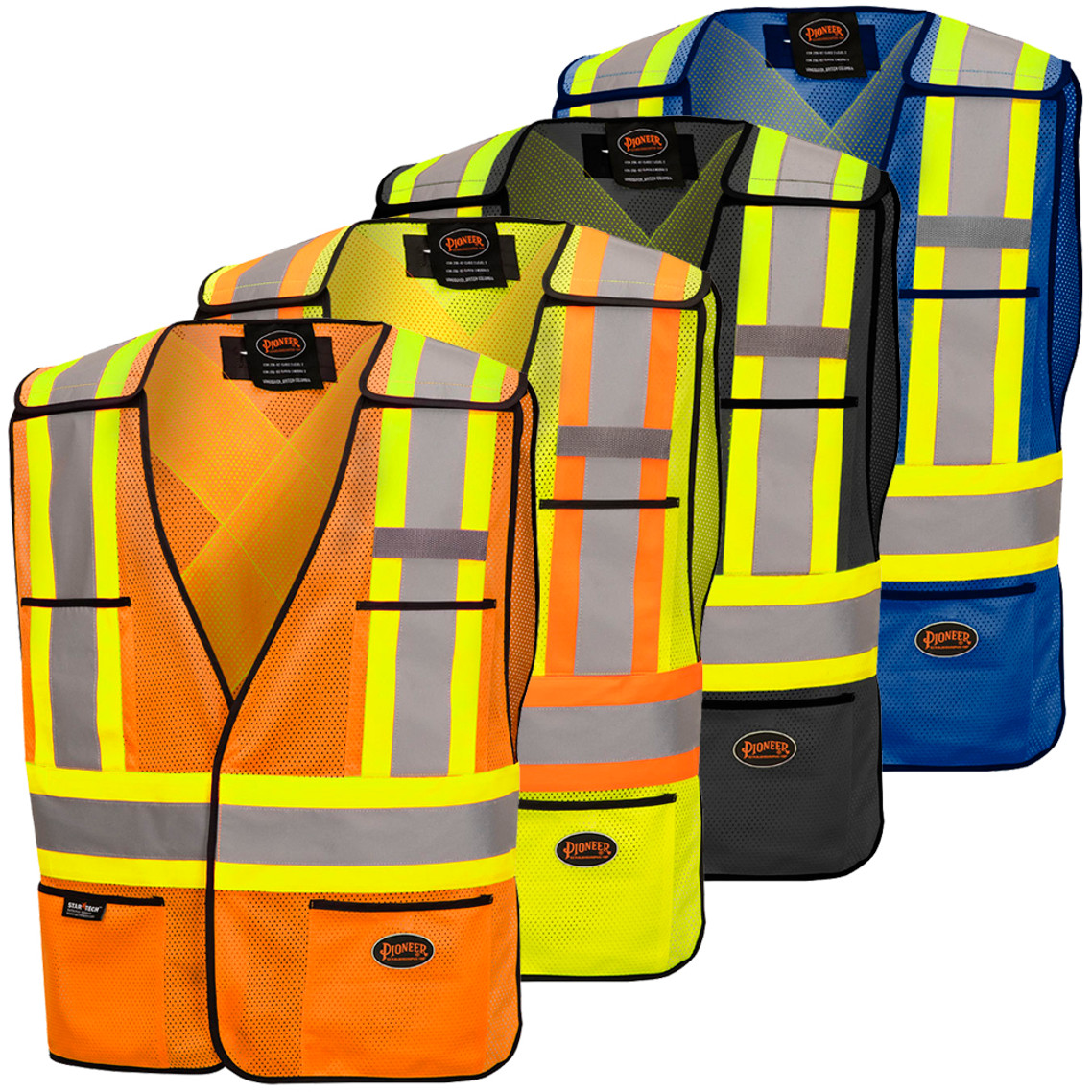 Pioneer Safety Tear-Away Hi-Vis Vest - One Size | SafetyWear.ca