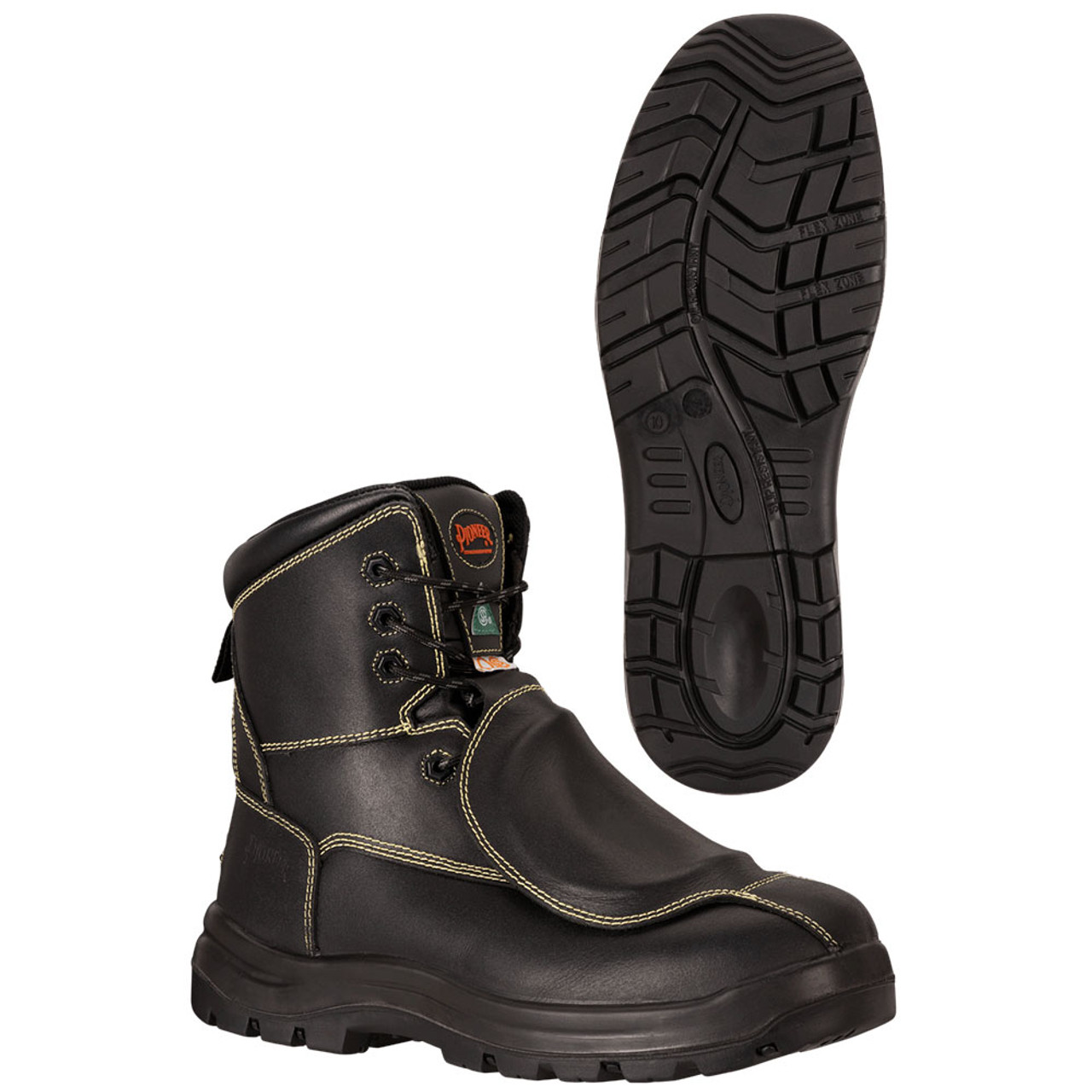 Pioneer 1060 Leather Metatarsal Metal-Free Composite Toe/Plate Safety Boot