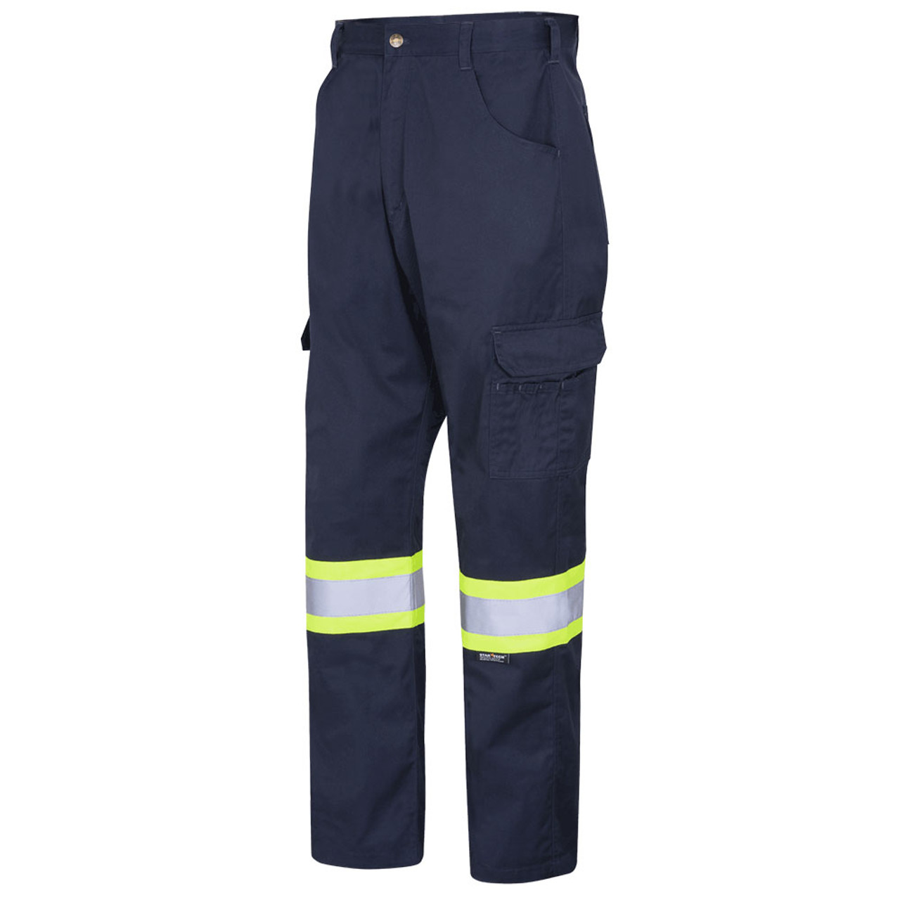 Pioneer 4409 Poly/Cotton Work Pants - HI-Viz Navy